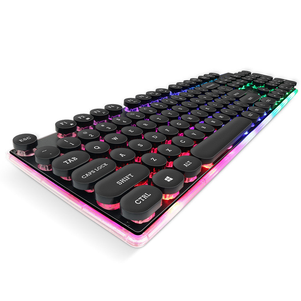 Floating Round Cap Gaming Keyboard